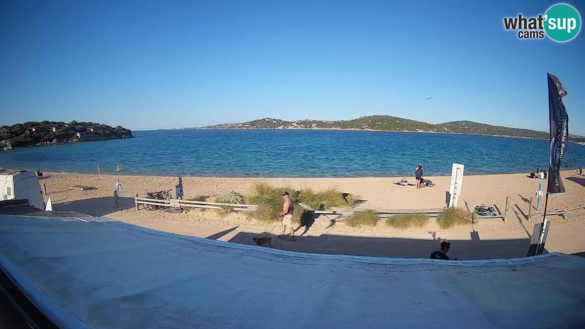 Spletna kamera v živo za jadranje na deski in kajtanje Porto Pollo – Sardinija – Italija