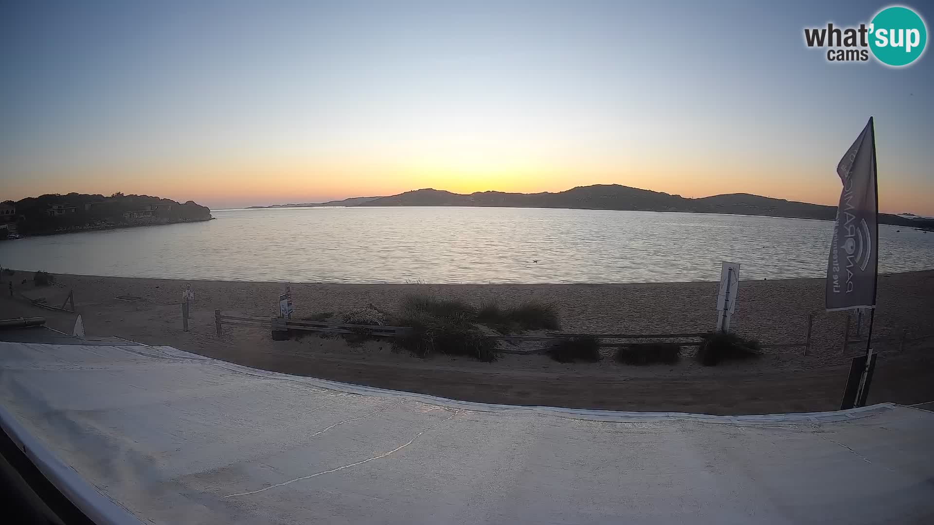 Webcam en direct de planche à voile et de kite surf à Porto Pollo – Sardaigne – Italie