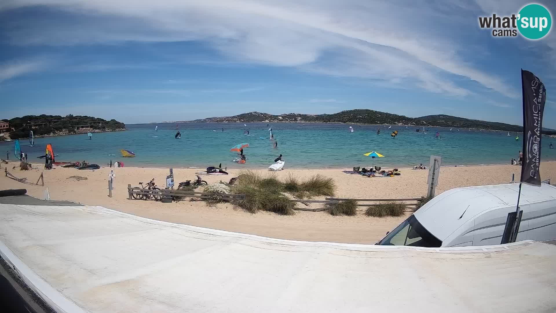 Webcam en direct de planche à voile et de kite surf à Porto Pollo – Sardaigne – Italie
