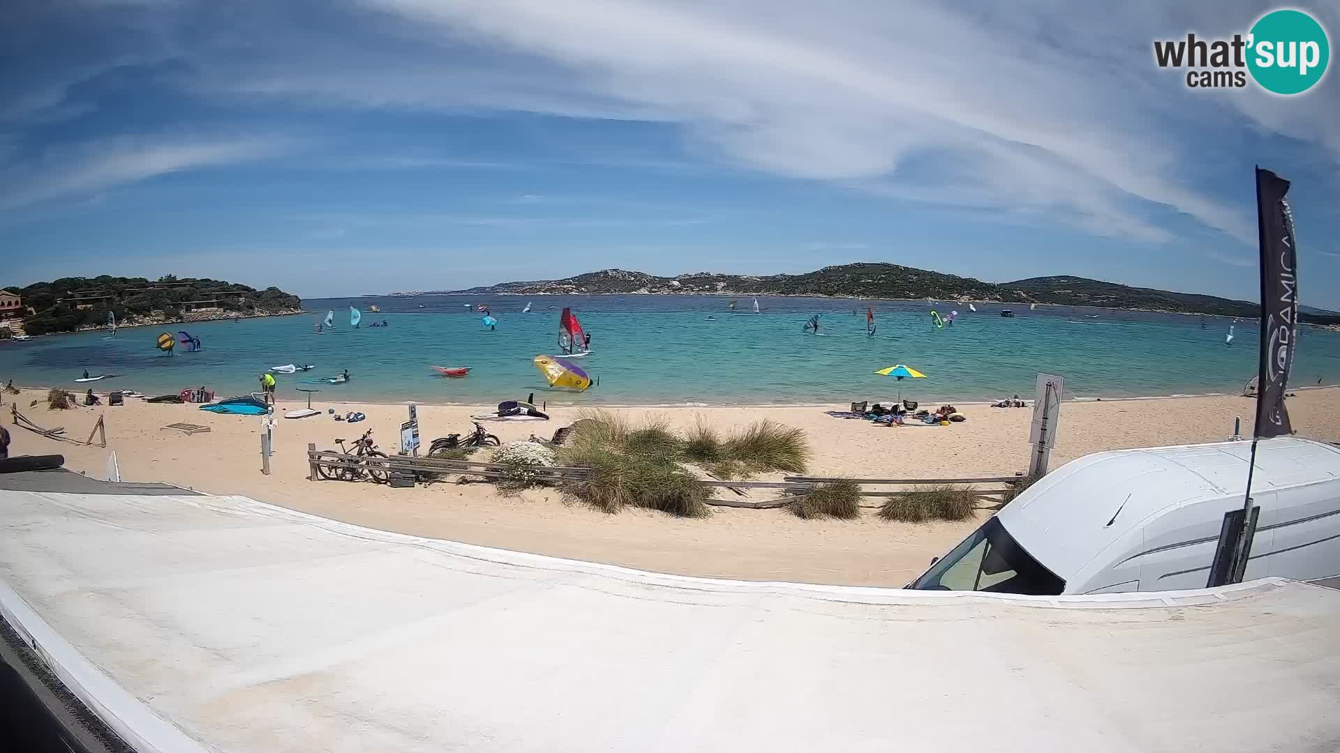 Porto Pollo Windsurfing and Kite surfing live webcam – Sardinia – Italy