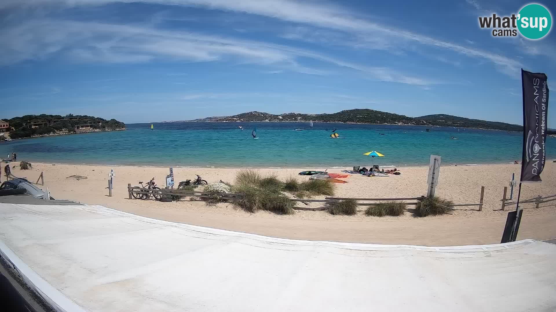 Porto Pollo Windsurfing and Kite surfing live webcam – Sardinia – Italy