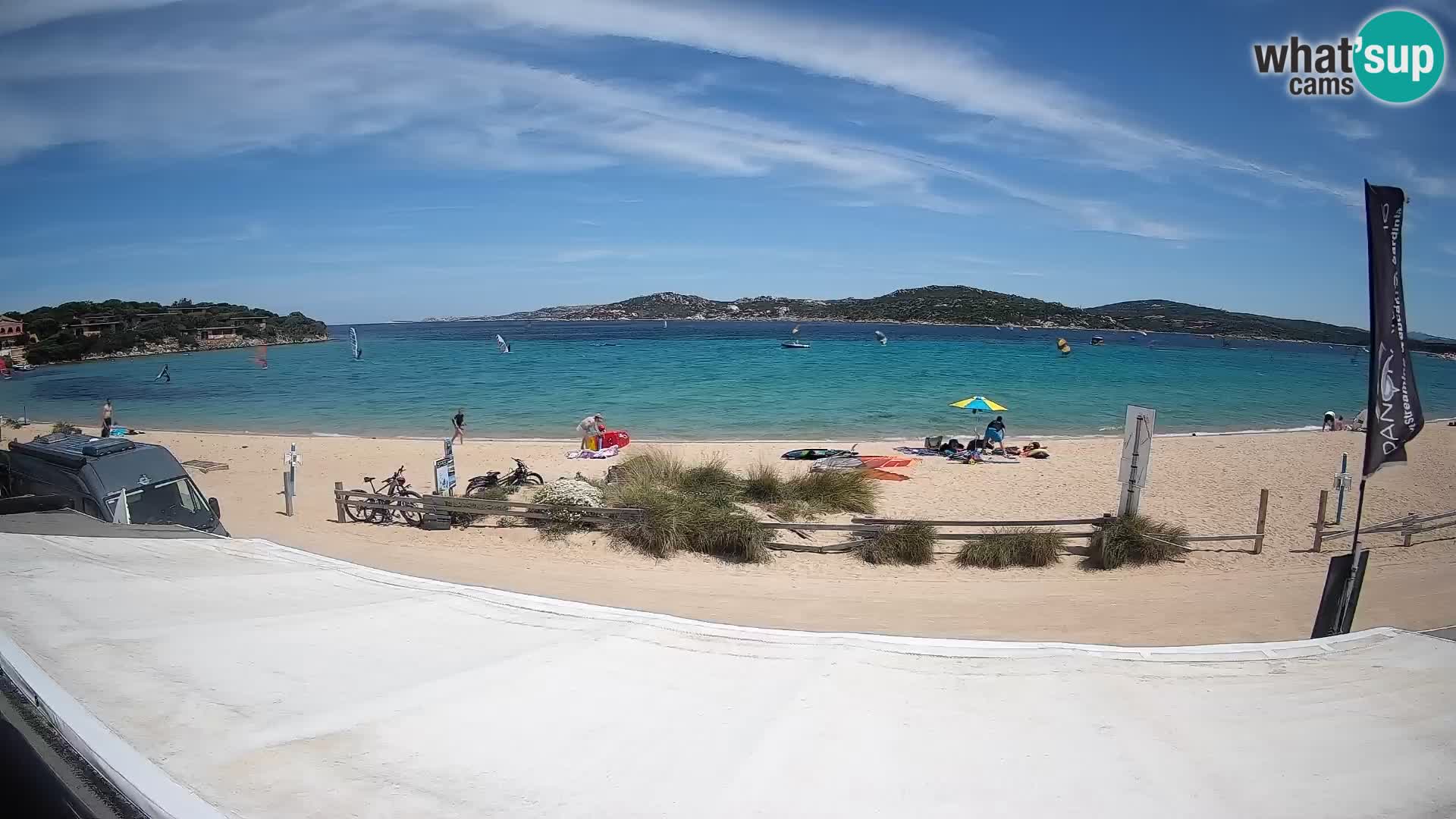 Porto Pollo Windsurfing and Kite surfing live webcam – Sardinia – Italy