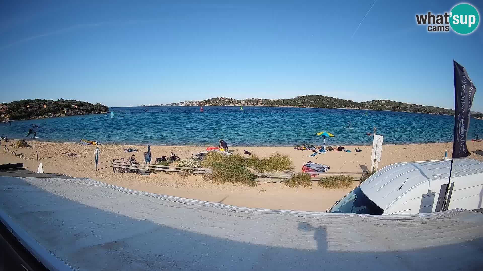 Porto Pollo Windsurfing and Kite surfing live webcam – Sardinia – Italy