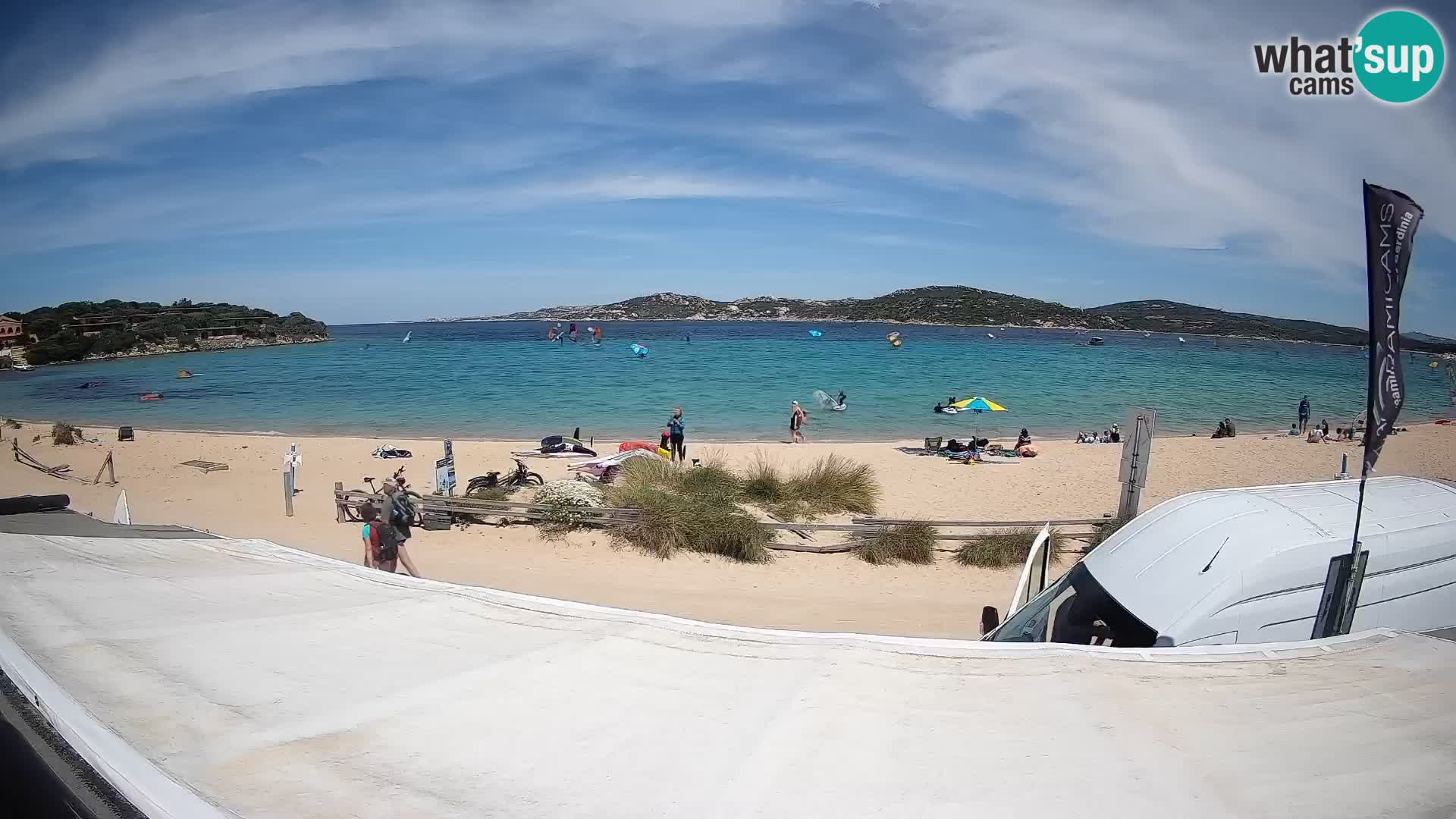 Porto Pollo Windsurfing and Kite surfing live webcam – Sardinia – Italy