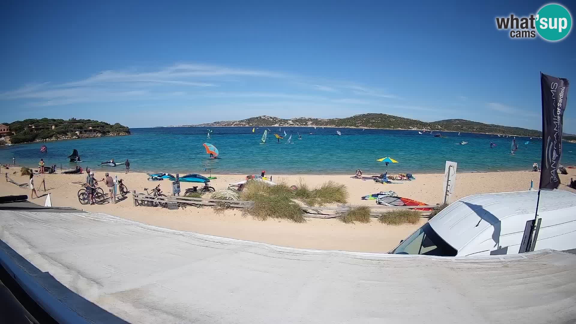 Porto Pollo Windsurfing and Kite surfing live webcam – Sardinia – Italy