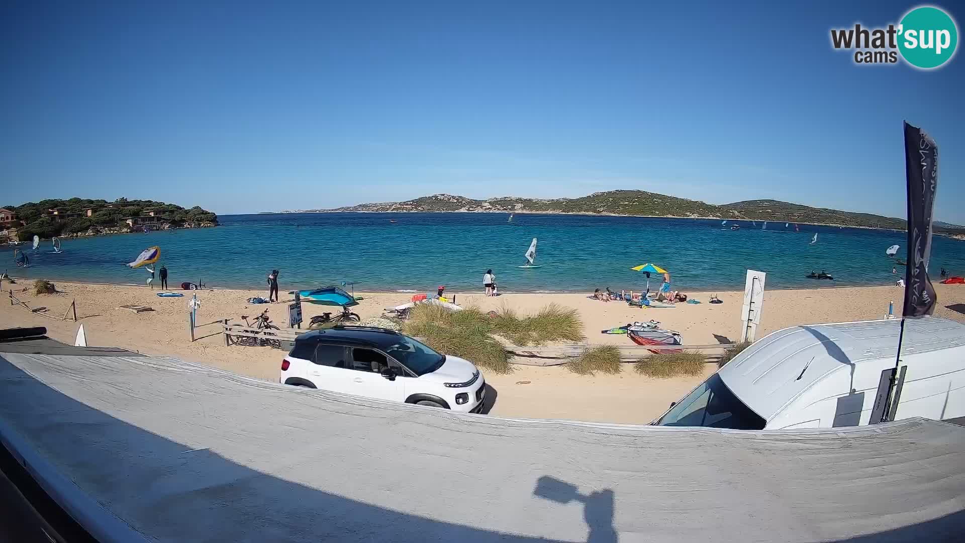 Porto Pollo Windsurfing and Kite surfing live webcam – Sardinia – Italy