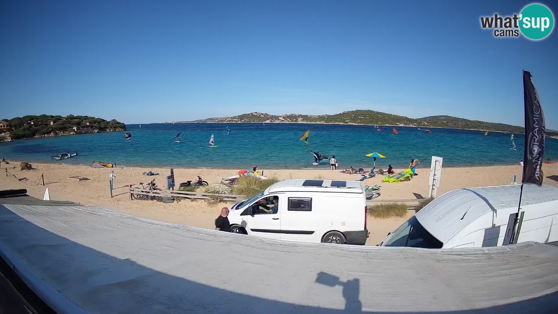 Porto Pollo Windsurfing and Kite surfing live webcam – Sardinia – Italy