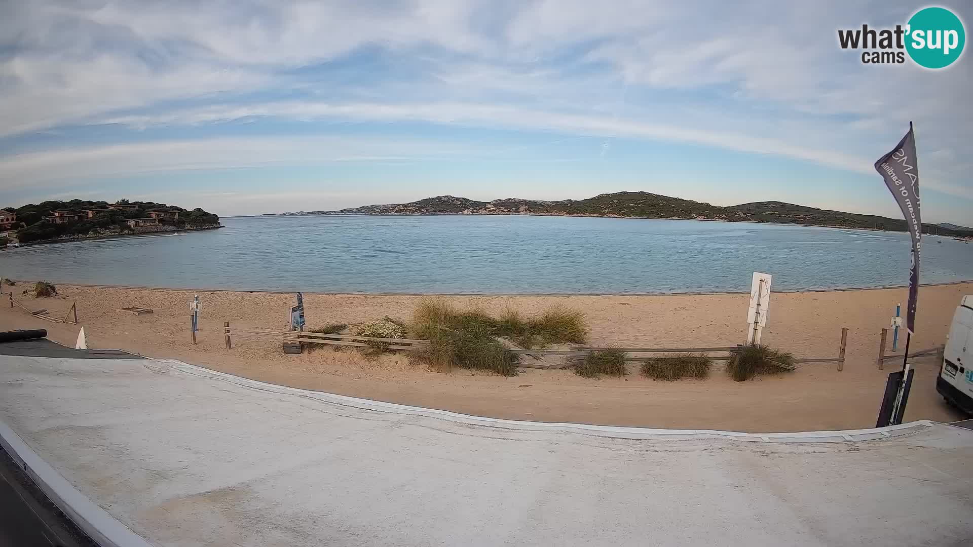 Webcam en direct de planche à voile et de kite surf à Porto Pollo – Sardaigne – Italie