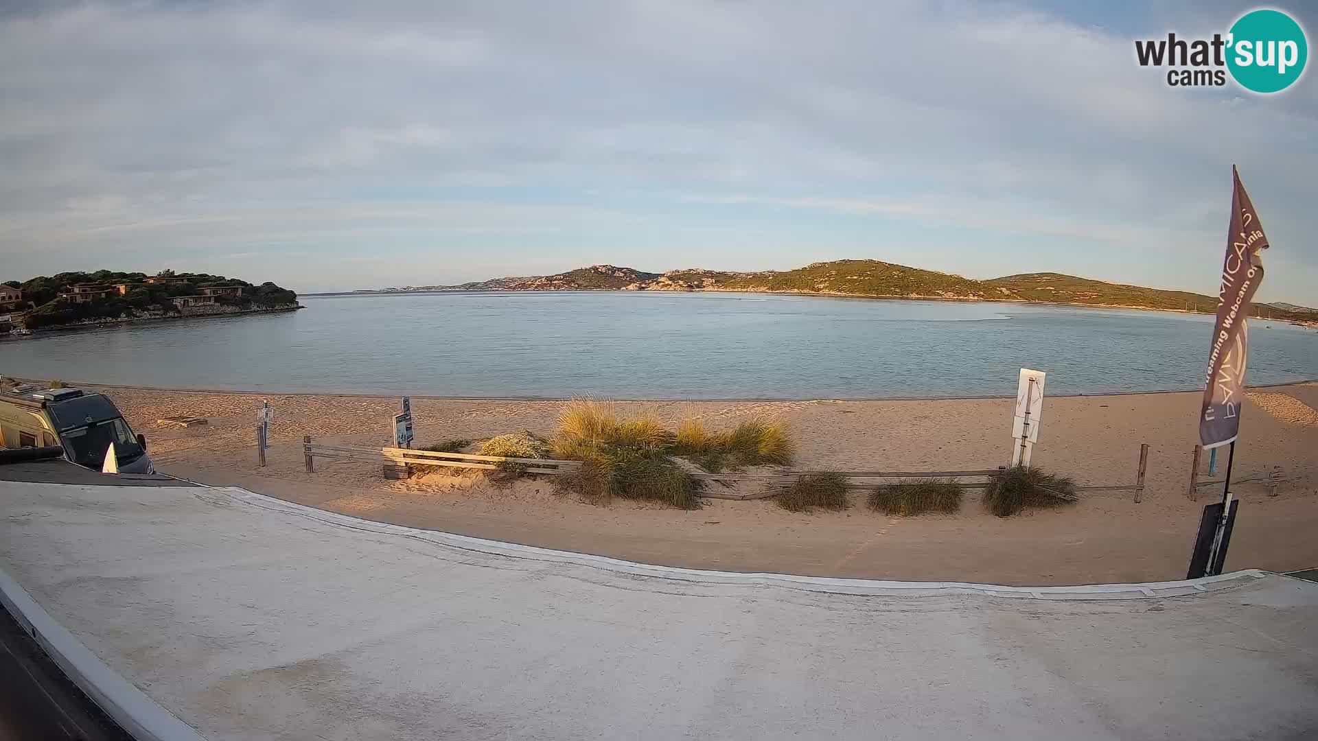 Webcam en direct de planche à voile et de kite surf à Porto Pollo – Sardaigne – Italie