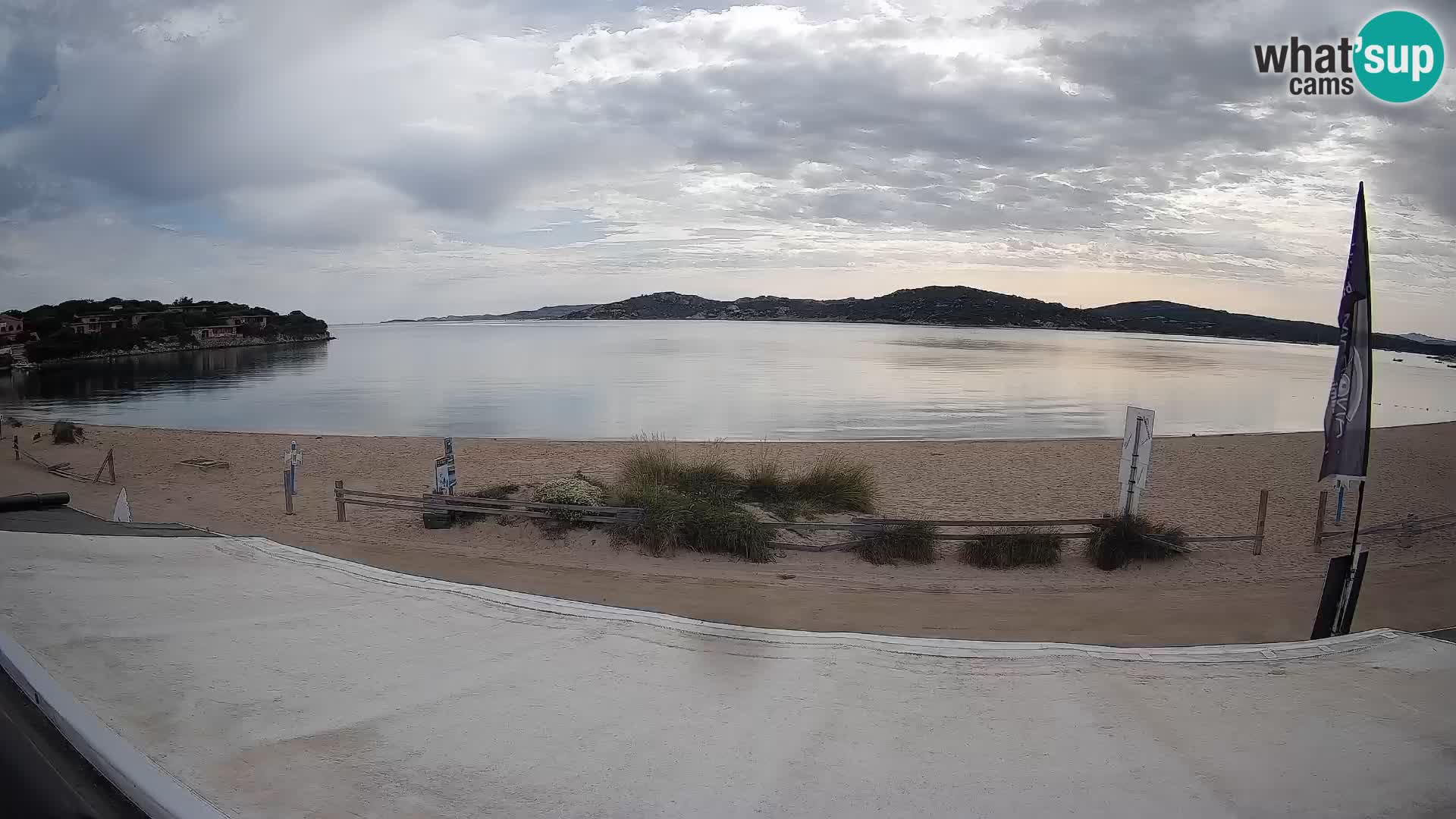 Webcam en direct de planche à voile et de kite surf à Porto Pollo – Sardaigne – Italie