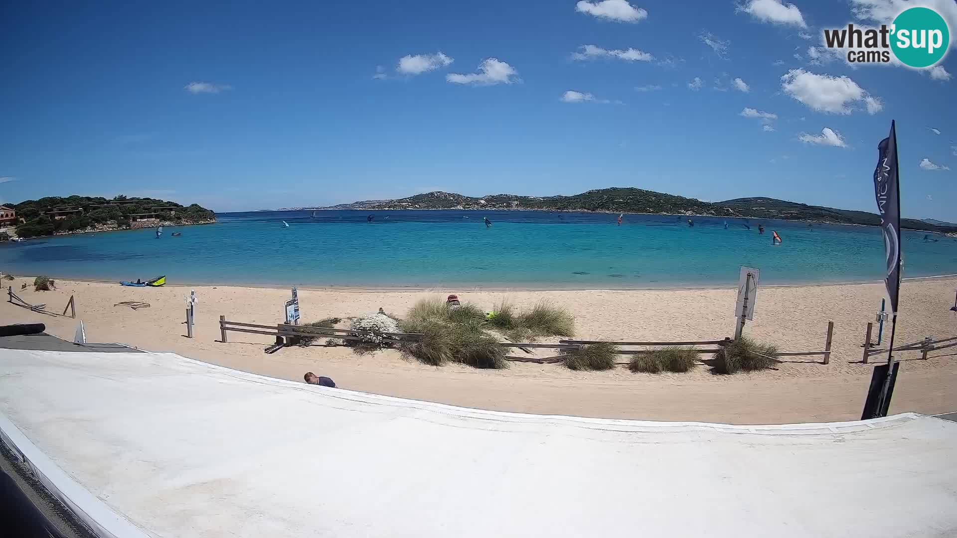 Porto Pollo Windsurfing and Kite surfing live webcam – Sardinia – Italy