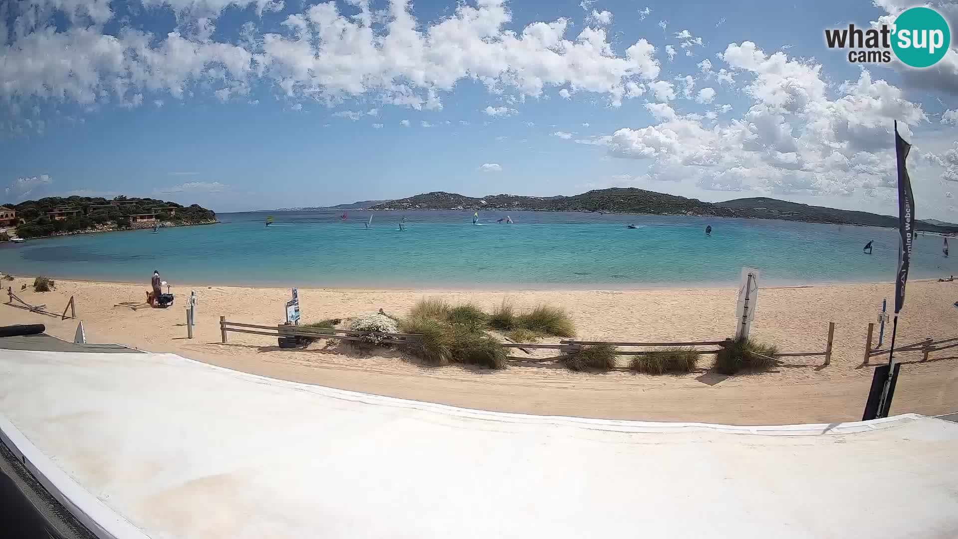 Porto Pollo Windsurfing and Kite surfing live webcam – Sardinia – Italy