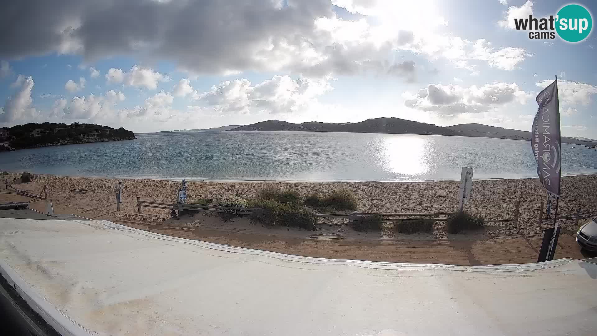 Webcam en direct de planche à voile et de kite surf à Porto Pollo – Sardaigne – Italie