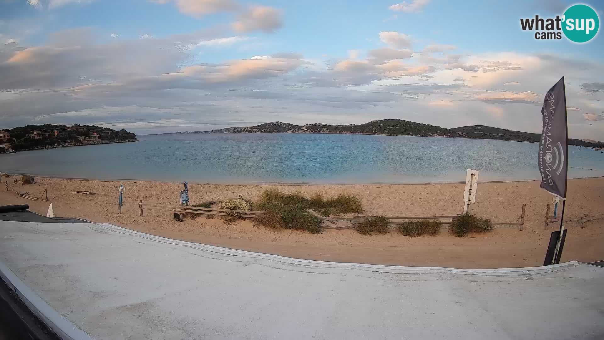 Webcam en direct de planche à voile et de kite surf à Porto Pollo – Sardaigne – Italie