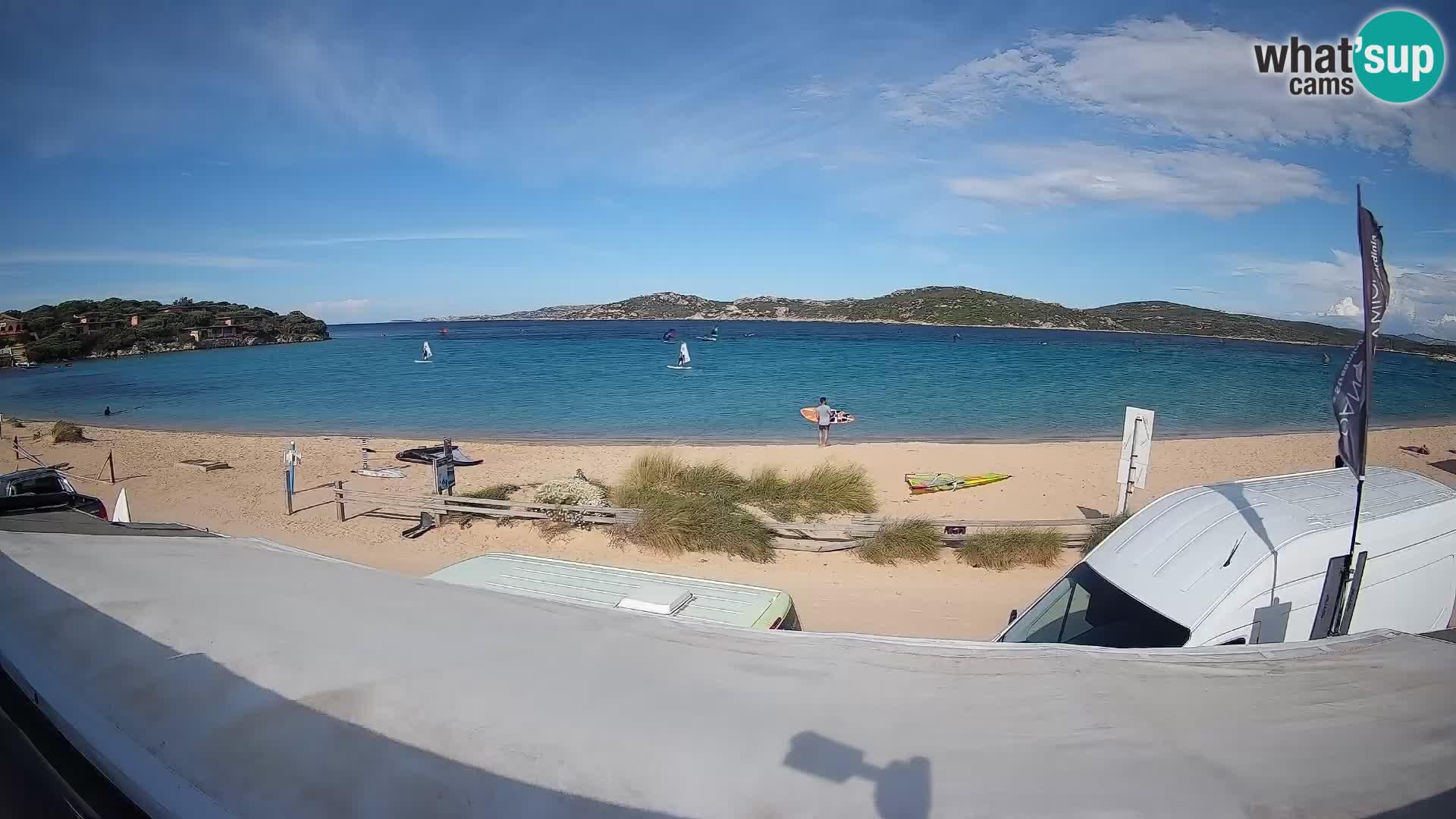 Porto Pollo Windsurfing and Kite surfing live webcam – Sardinia – Italy