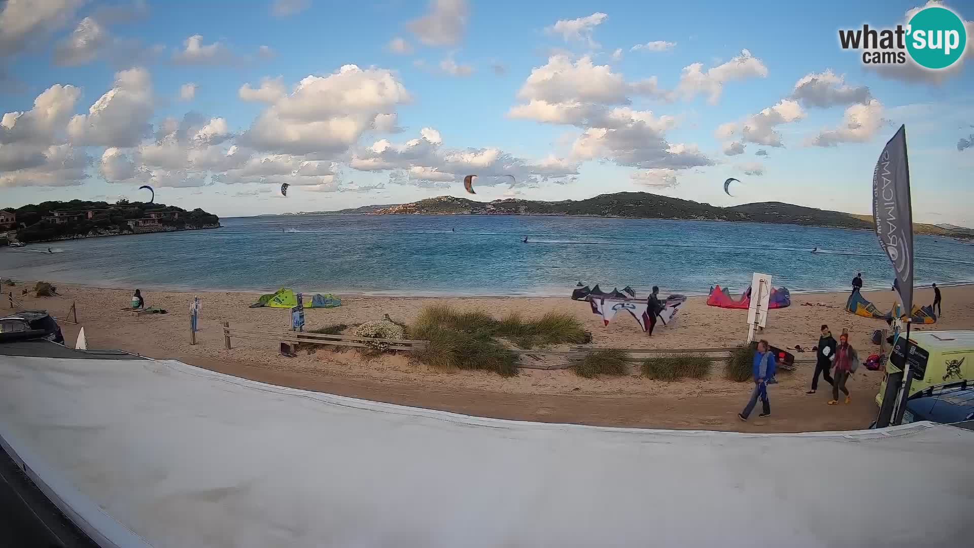 Porto Pollo Windsurfing and Kite surfing live webcam – Sardinia – Italy
