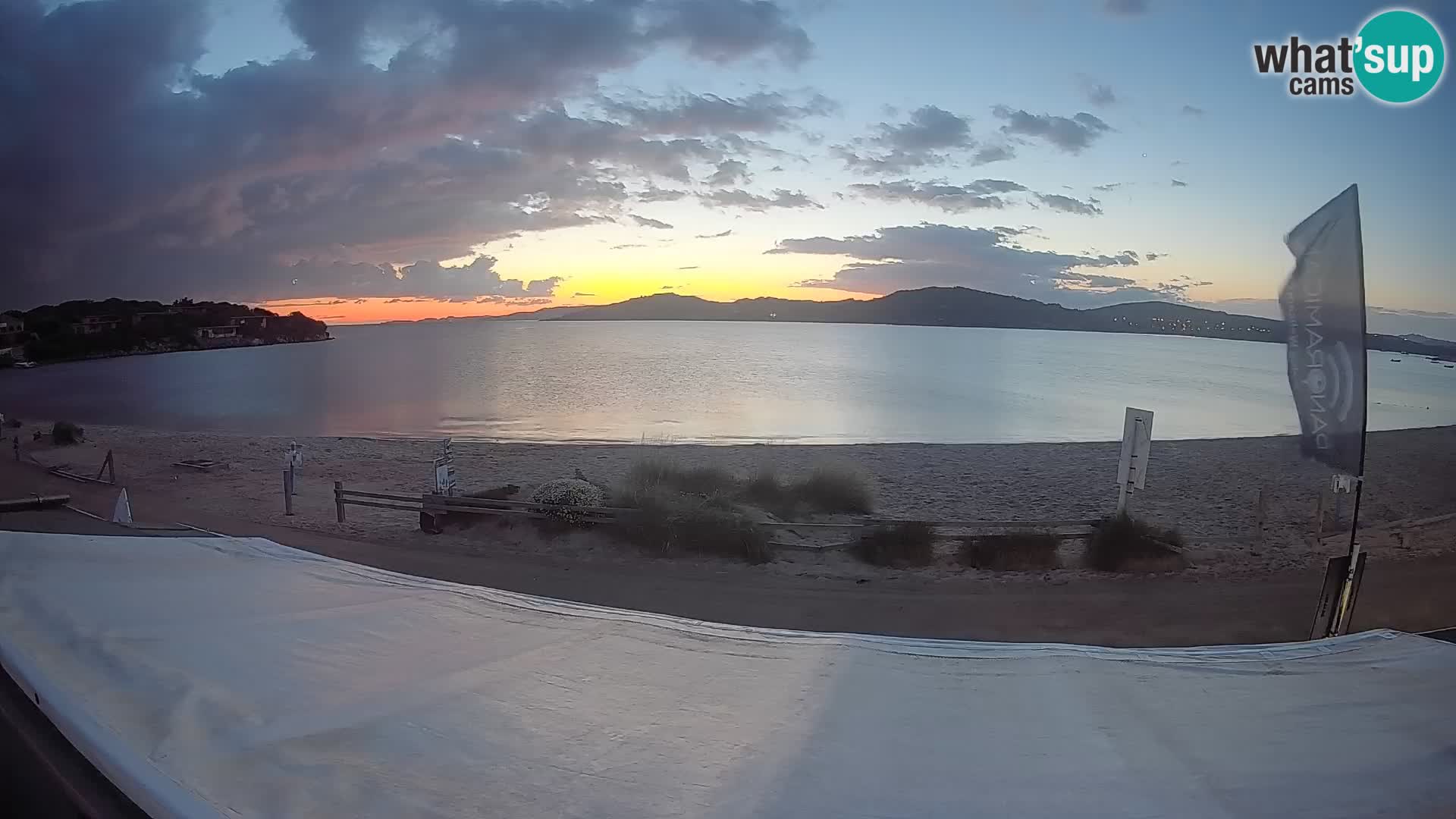 Webcam en direct de planche à voile et de kite surf à Porto Pollo – Sardaigne – Italie