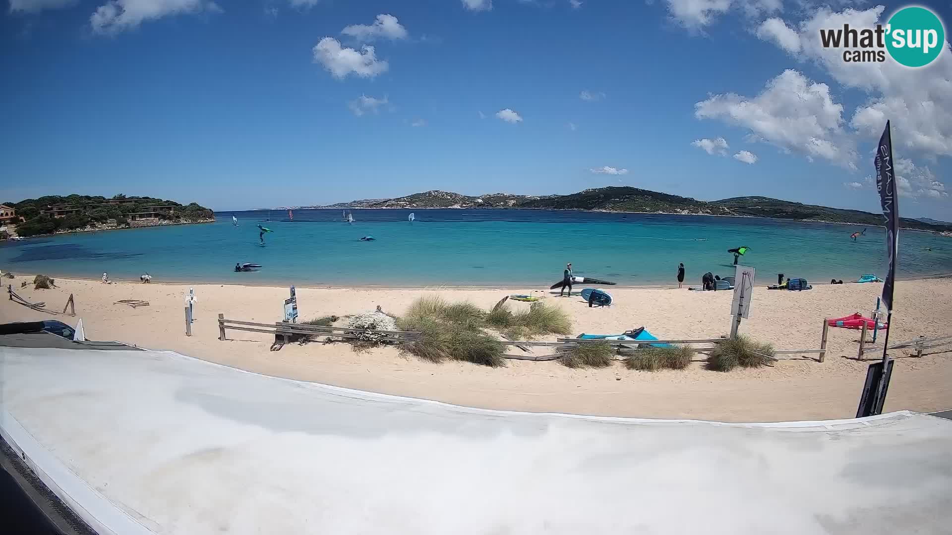 Porto Pollo Windsurfing and Kite surfing live webcam – Sardinia – Italy