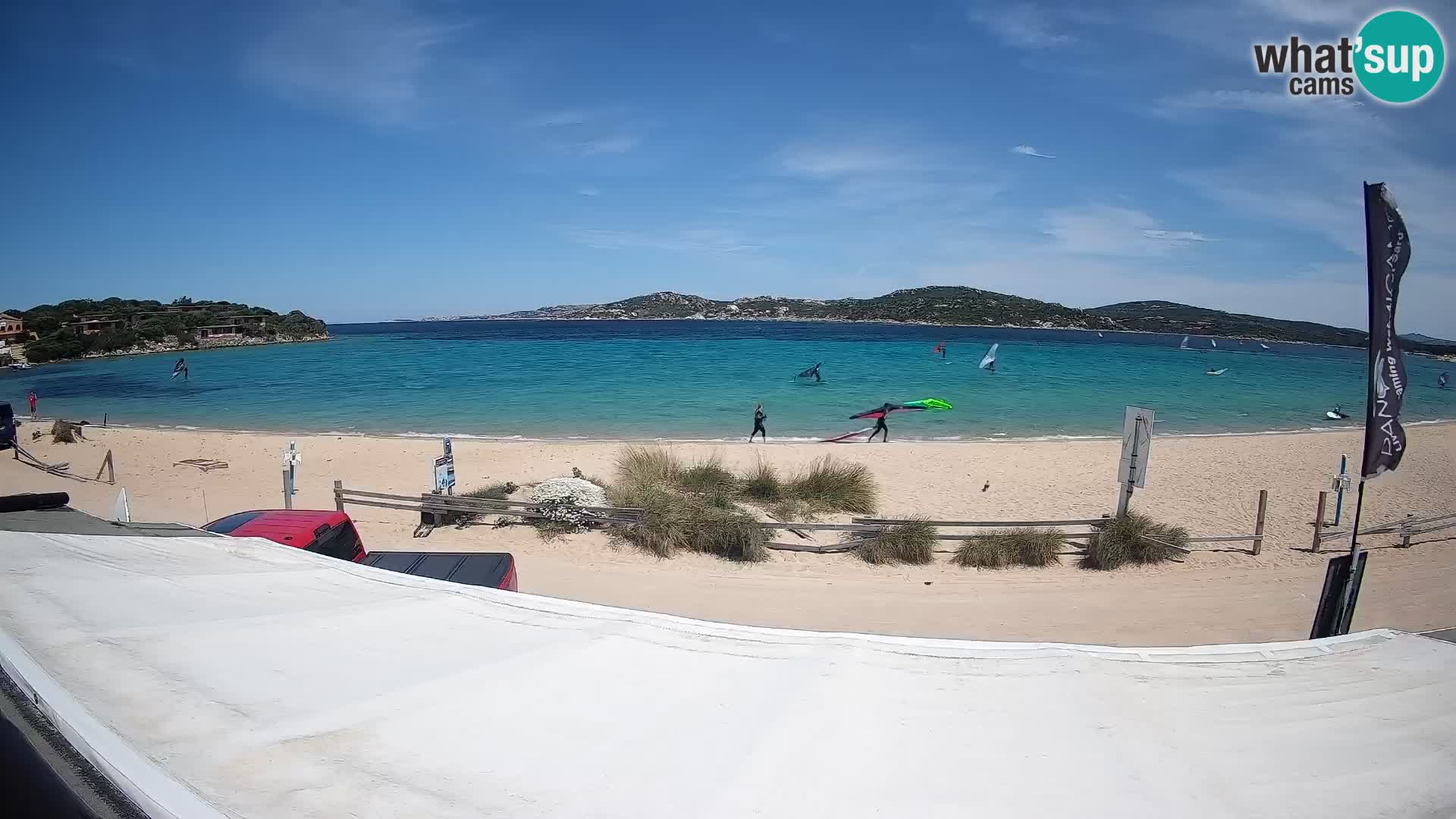 Porto Pollo Windsurfing and Kite surfing live webcam – Sardinia – Italy