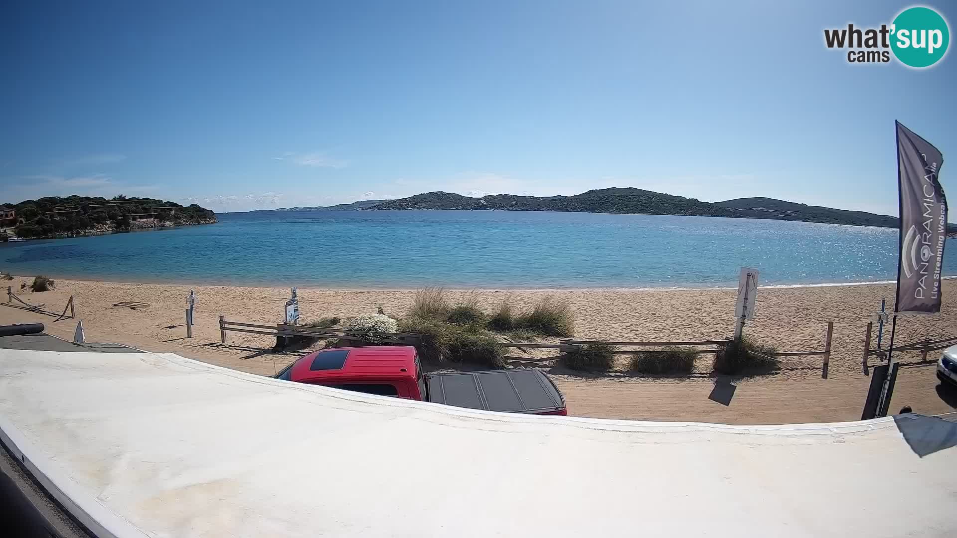 Webcam en direct de planche à voile et de kite surf à Porto Pollo – Sardaigne – Italie