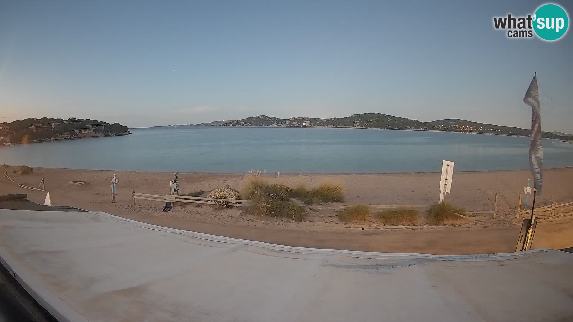 Webcam en direct de planche à voile et de kite surf à Porto Pollo – Sardaigne – Italie
