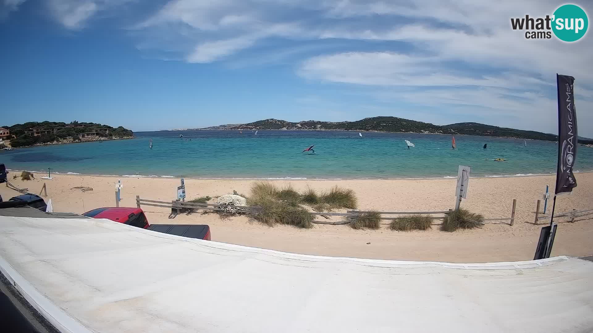Porto Pollo Windsurfing and Kite surfing live webcam – Sardinia – Italy