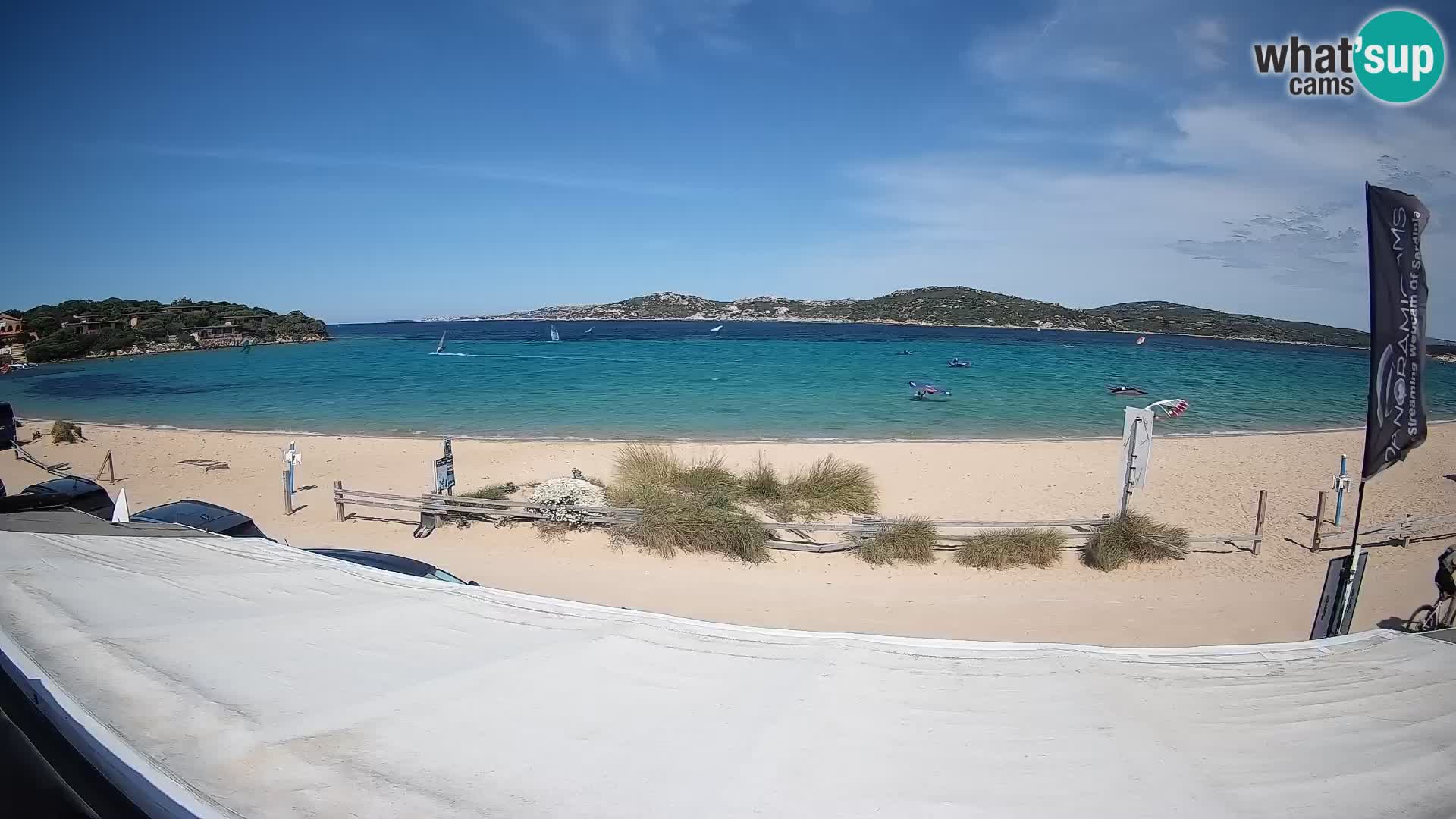 Porto Pollo Windsurfing and Kite surfing live webcam – Sardinia – Italy