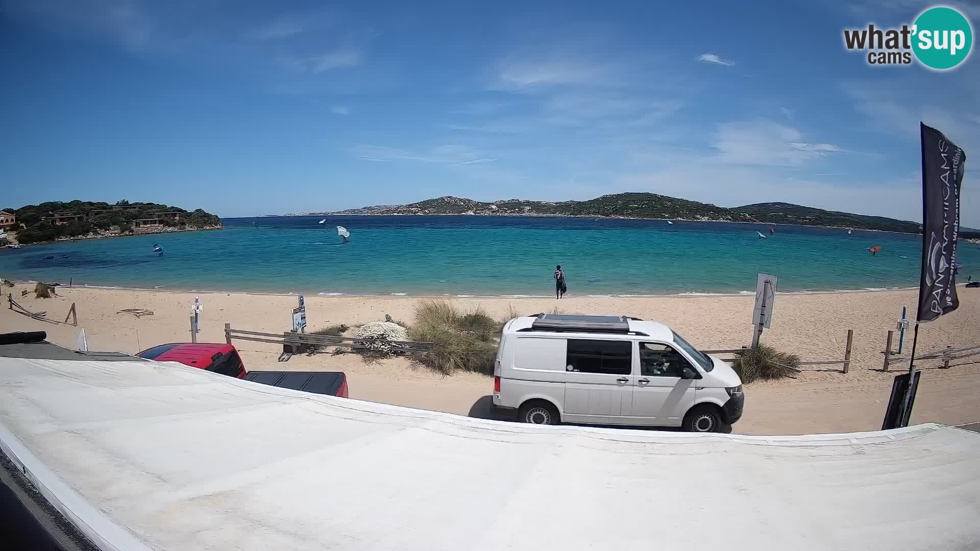 Porto Pollo Windsurfing and Kite surfing live webcam – Sardinia – Italy