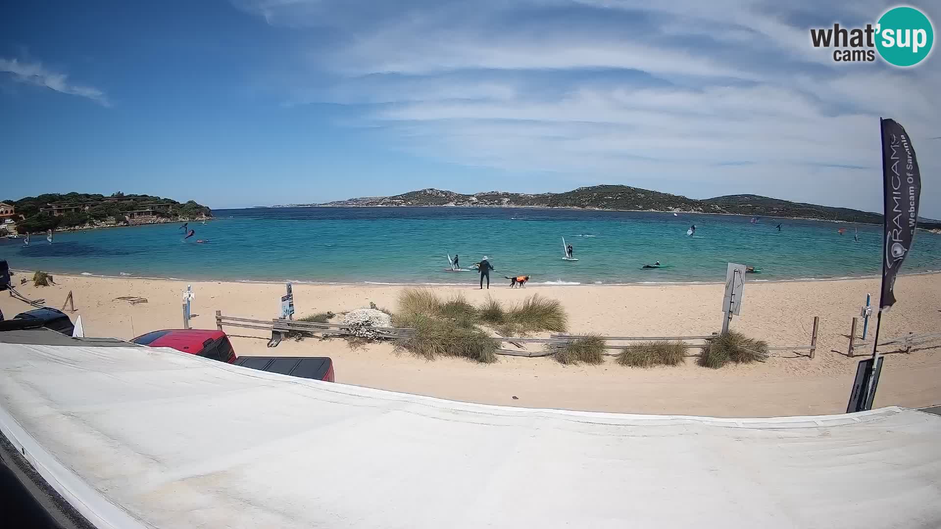 Porto Pollo Windsurfing and Kite surfing live webcam – Sardinia – Italy