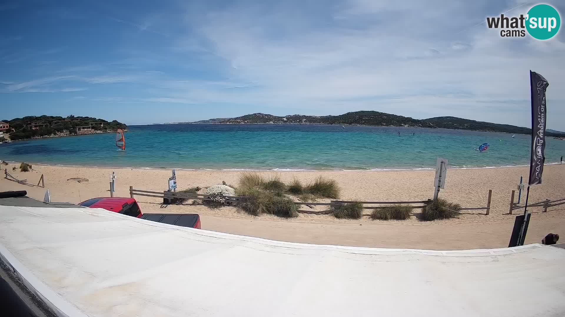 Porto Pollo Windsurfen und Kitesurfen Live-Webcam – Sardinien – Italien