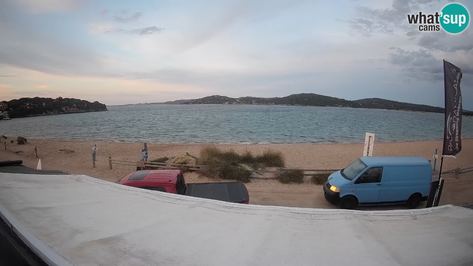 Webcam en direct de planche à voile et de kite surf à Porto Pollo – Sardaigne – Italie