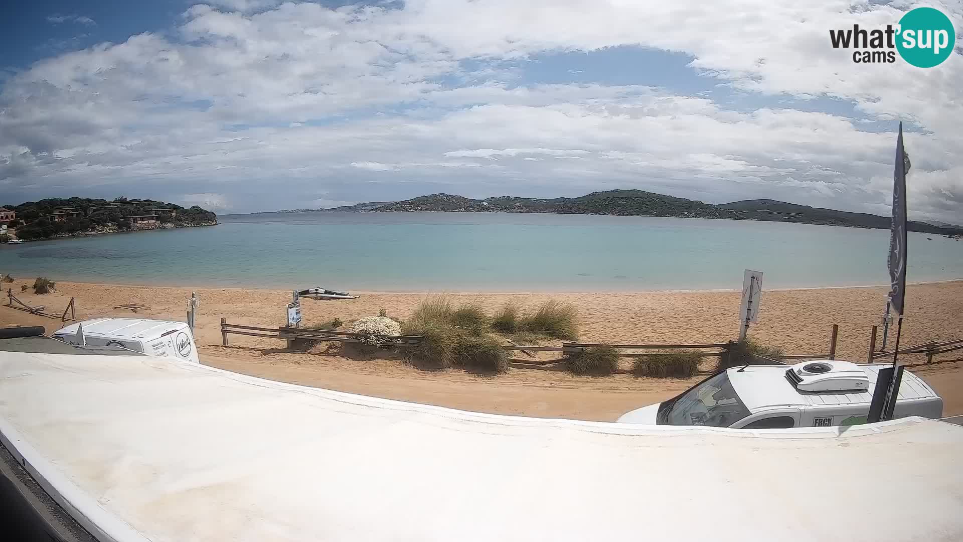 Webcam en direct de planche à voile et de kite surf à Porto Pollo – Sardaigne – Italie