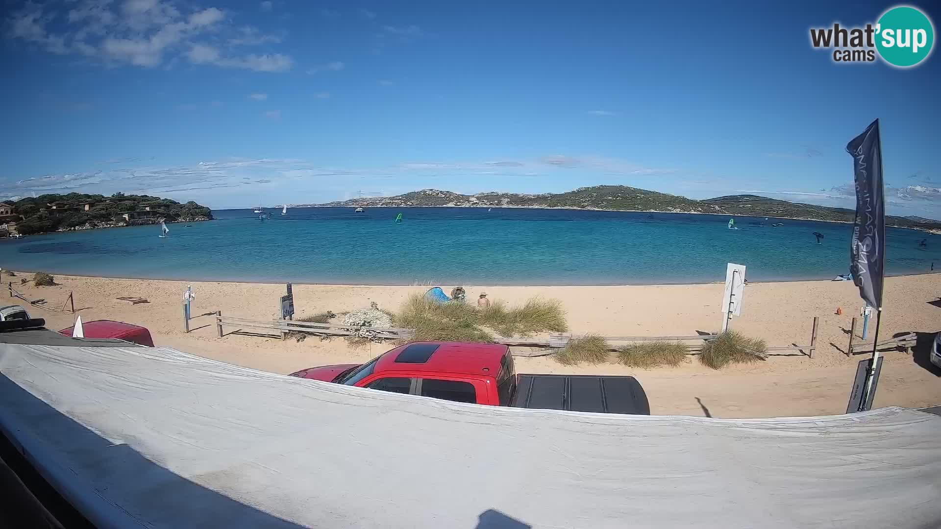 Webcam en direct de planche à voile et de kite surf à Porto Pollo – Sardaigne – Italie