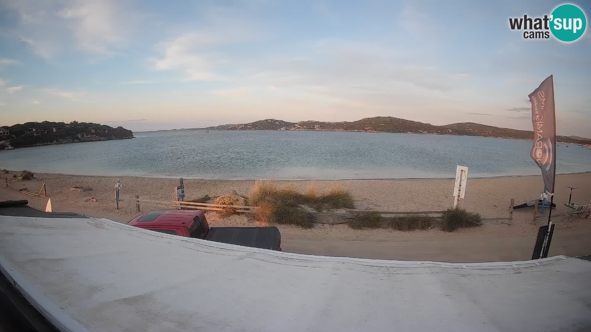 Webcam en direct de planche à voile et de kite surf à Porto Pollo – Sardaigne – Italie