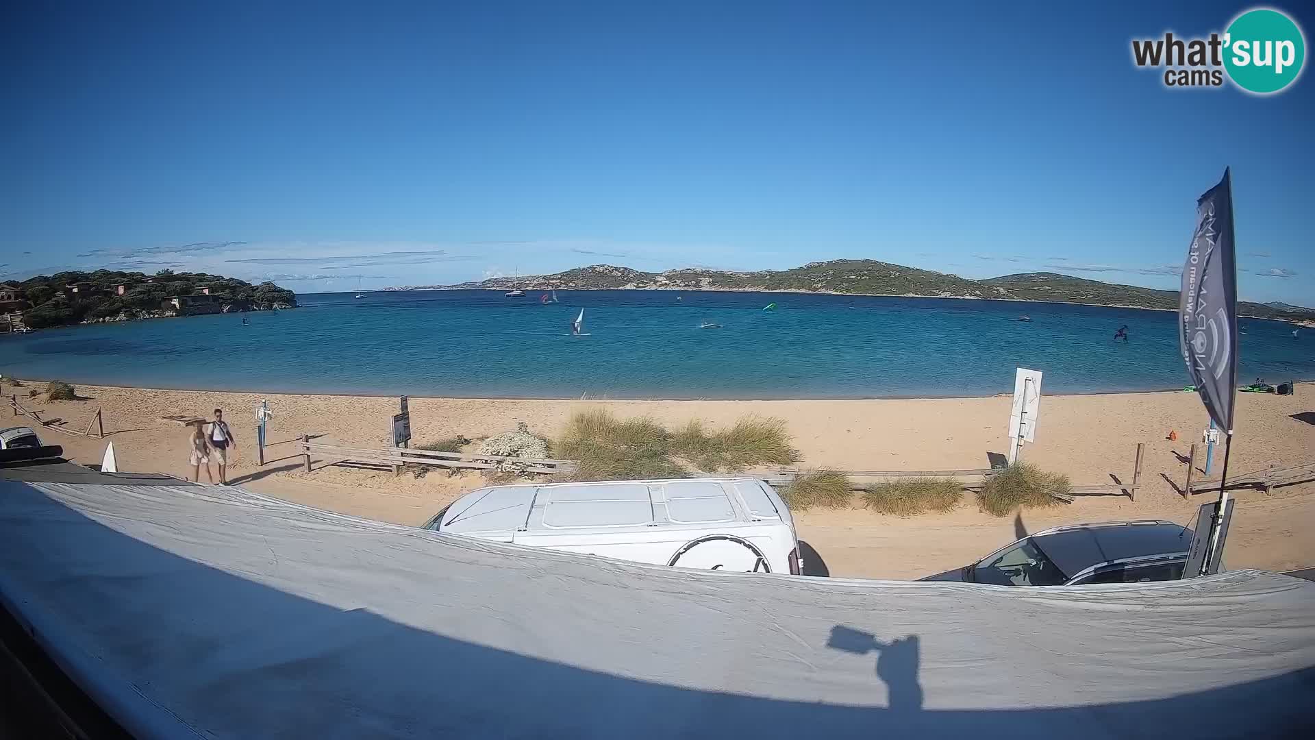 Porto Pollo Windsurfing and Kite surfing live webcam – Sardinia – Italy