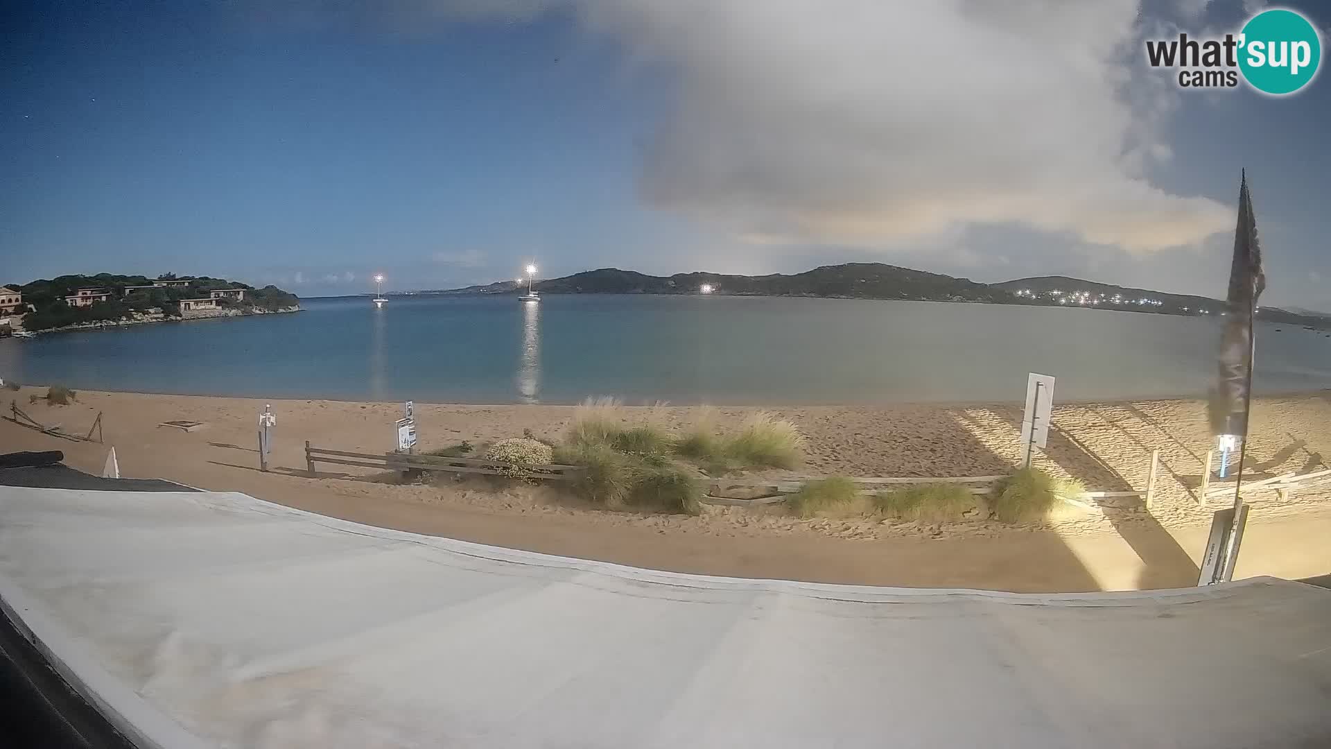 Webcam en direct de planche à voile et de kite surf à Porto Pollo – Sardaigne – Italie
