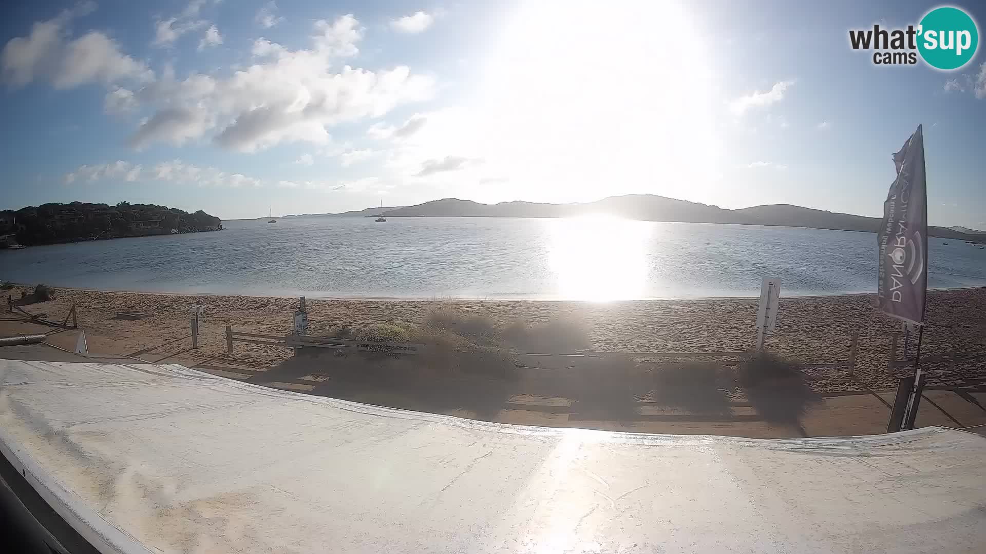 Webcam en direct de planche à voile et de kite surf à Porto Pollo – Sardaigne – Italie