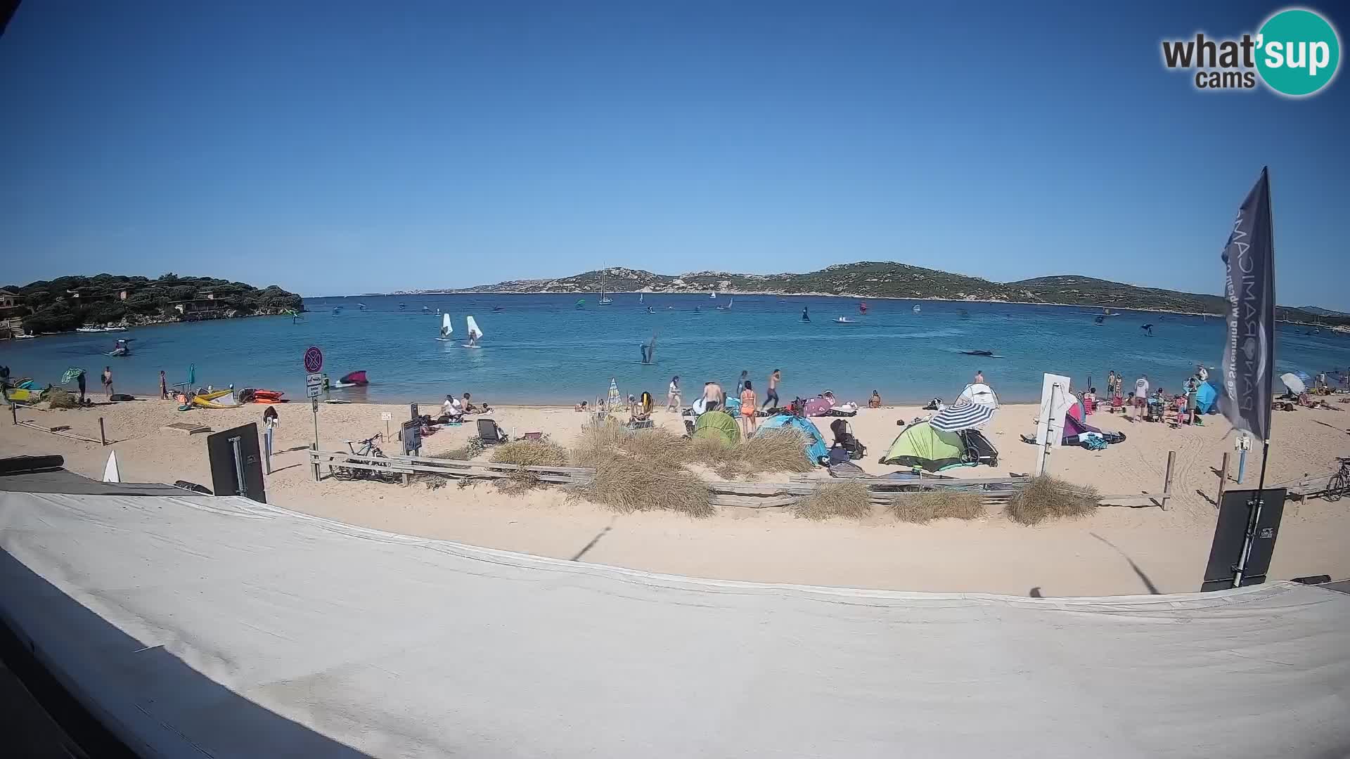 Porto Pollo Windsurfing and Kite surfing live webcam – Sardinia – Italy