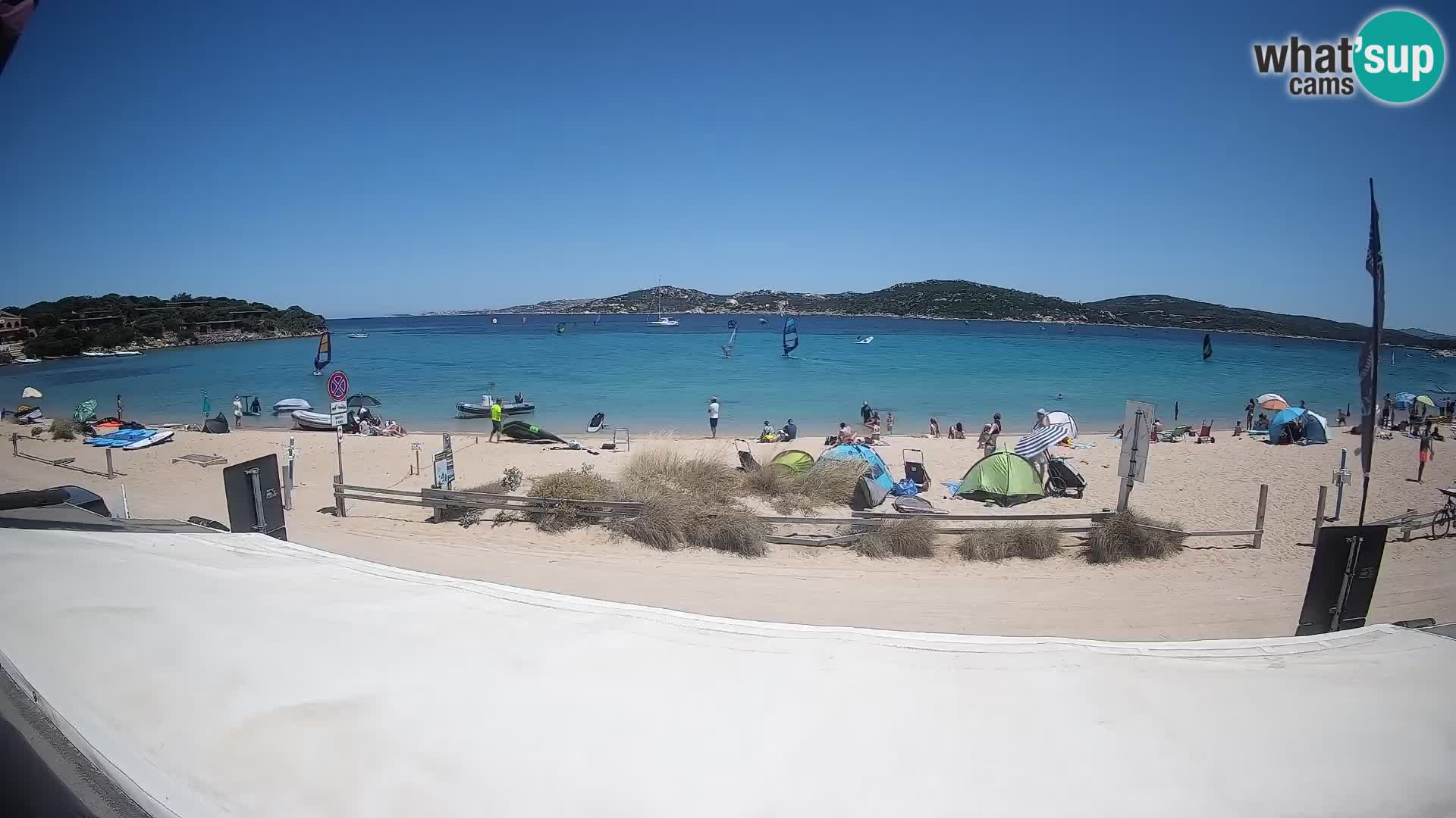 Webcam en direct de planche à voile et de kite surf à Porto Pollo – Sardaigne – Italie