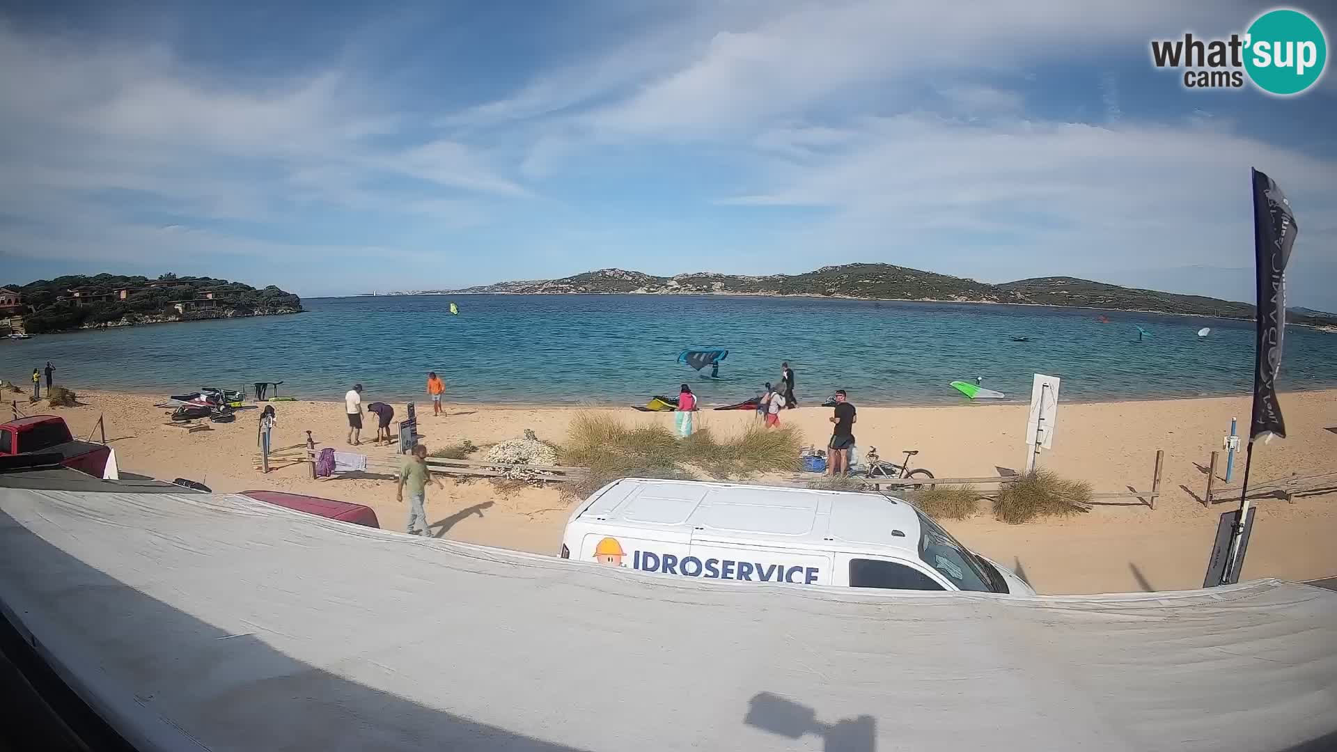 Porto Pollo Windsurfing and Kite surfing live webcam – Sardinia – Italy