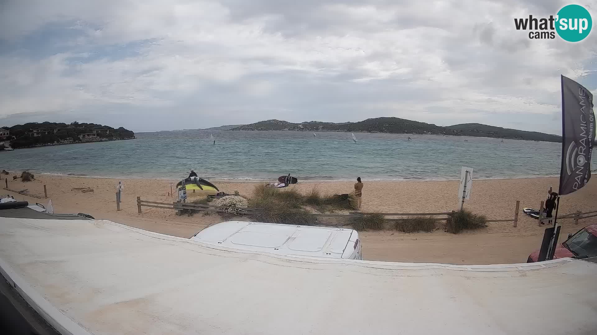 Porto Pollo Windsurfing and Kite surfing live webcam – Sardinia – Italy