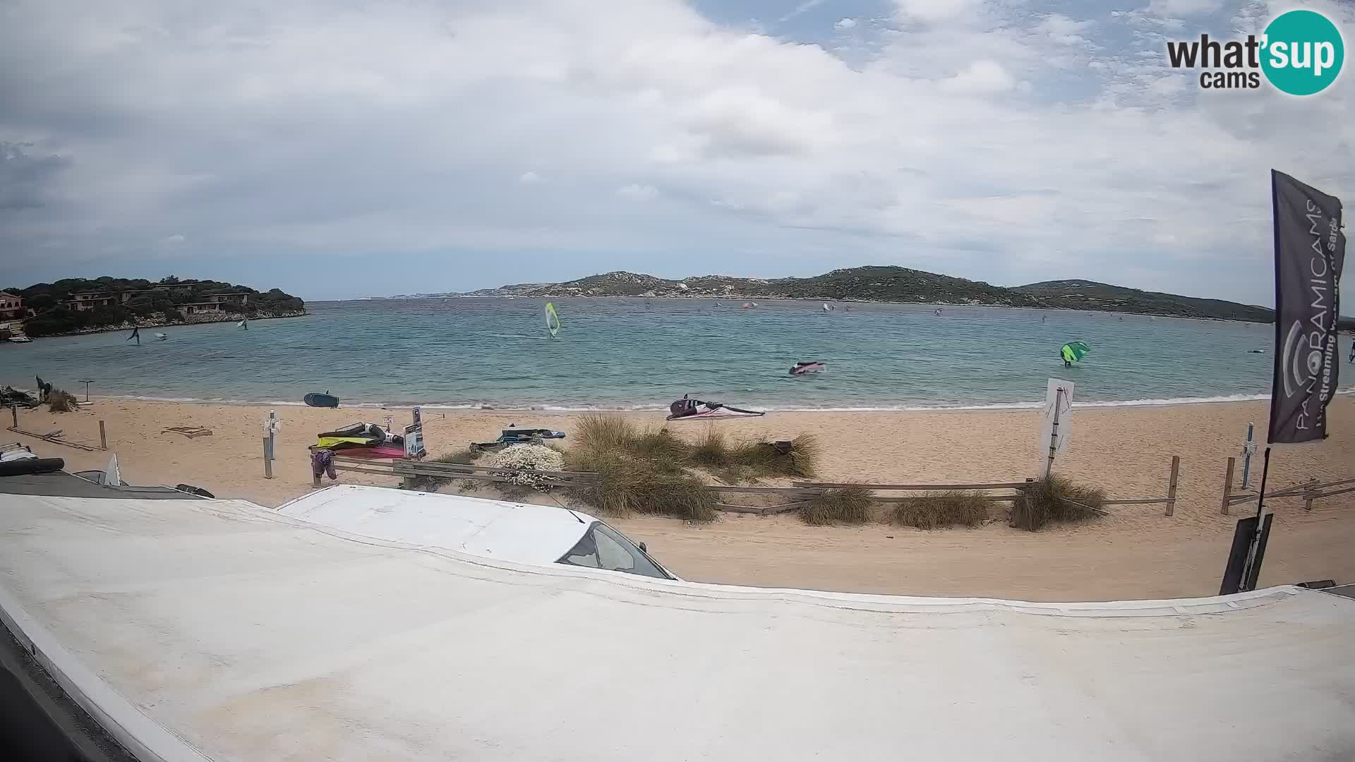 Porto Pollo Windsurfing and Kite surfing live webcam – Sardinia – Italy