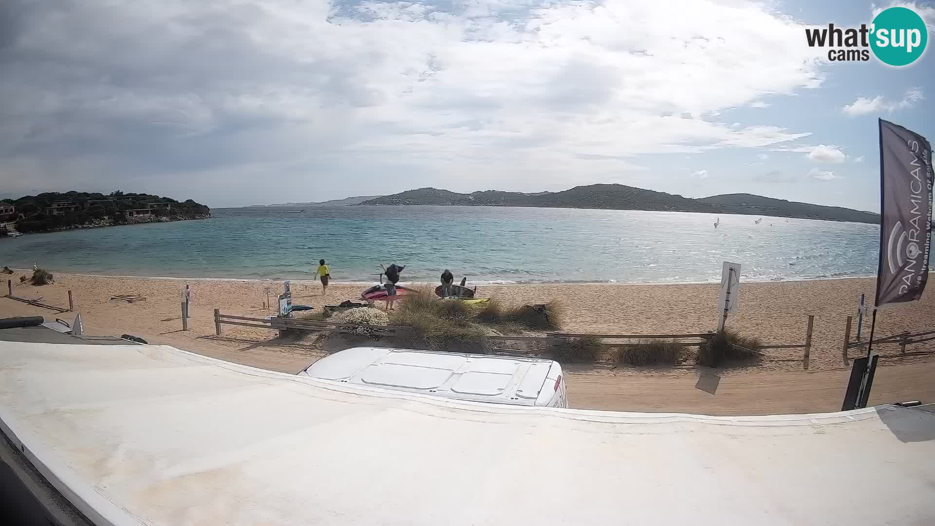Porto Pollo Windsurfing and Kite surfing live webcam – Sardinia – Italy