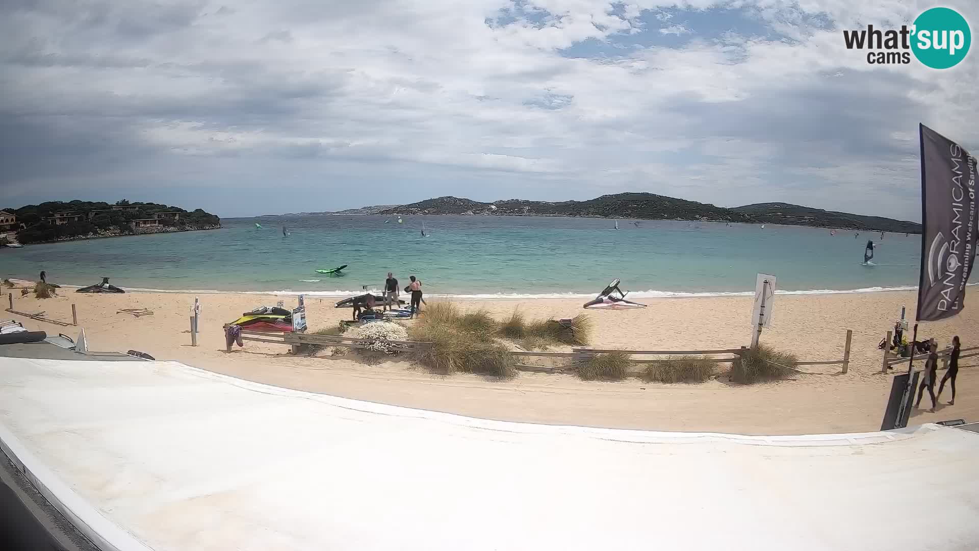 Porto Pollo Windsurfing and Kite surfing live webcam – Sardinia – Italy