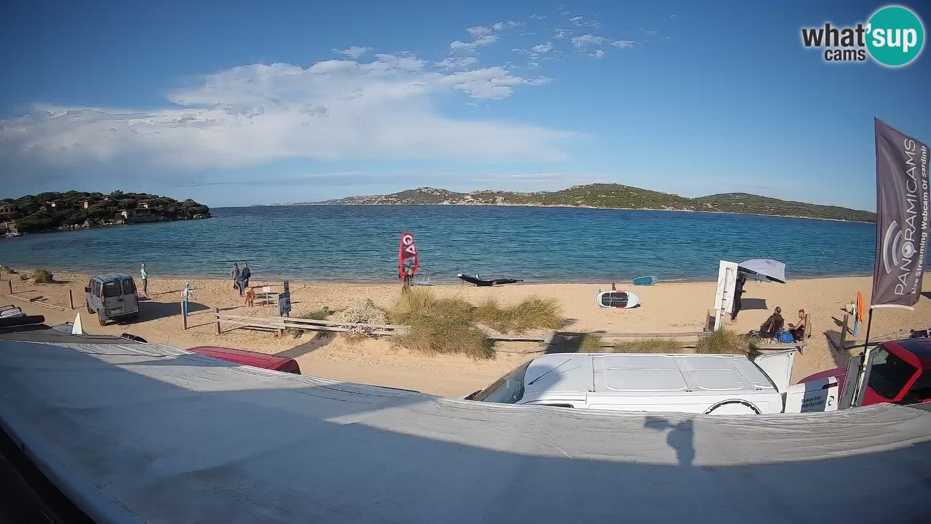 Porto Pollo Windsurfing and Kite surfing live webcam – Sardinia – Italy