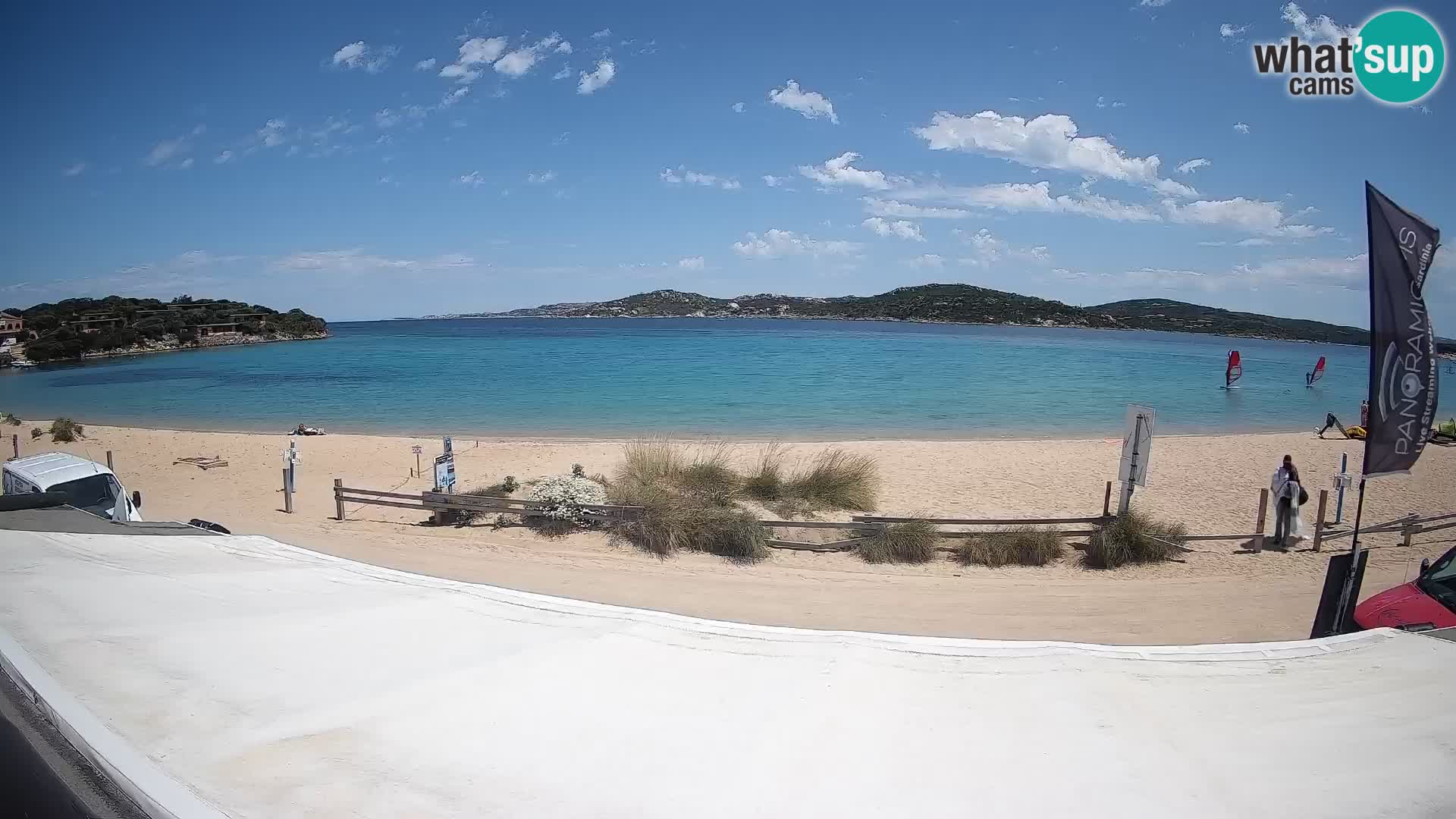 Webcam en direct de planche à voile et de kite surf à Porto Pollo – Sardaigne – Italie