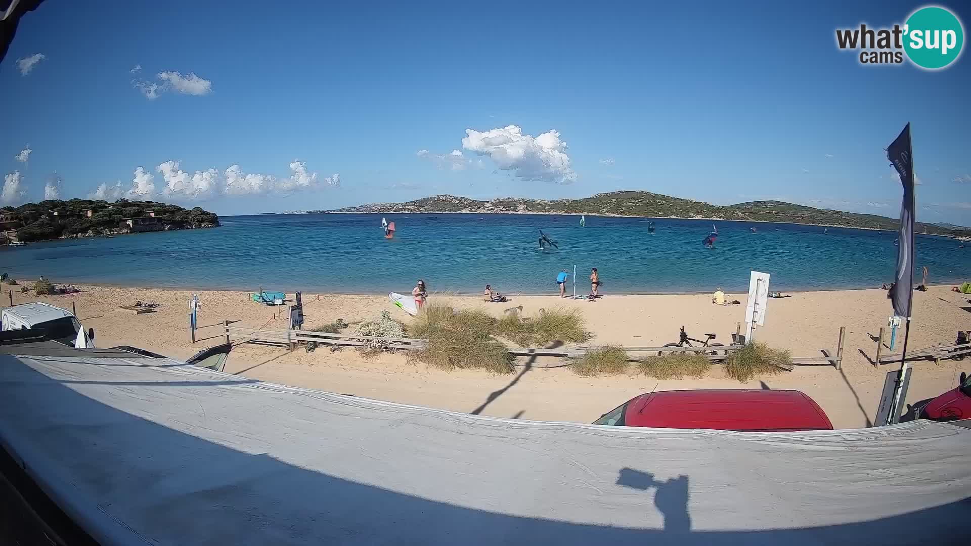 Porto Pollo Windsurfing and Kite surfing live webcam – Sardinia – Italy