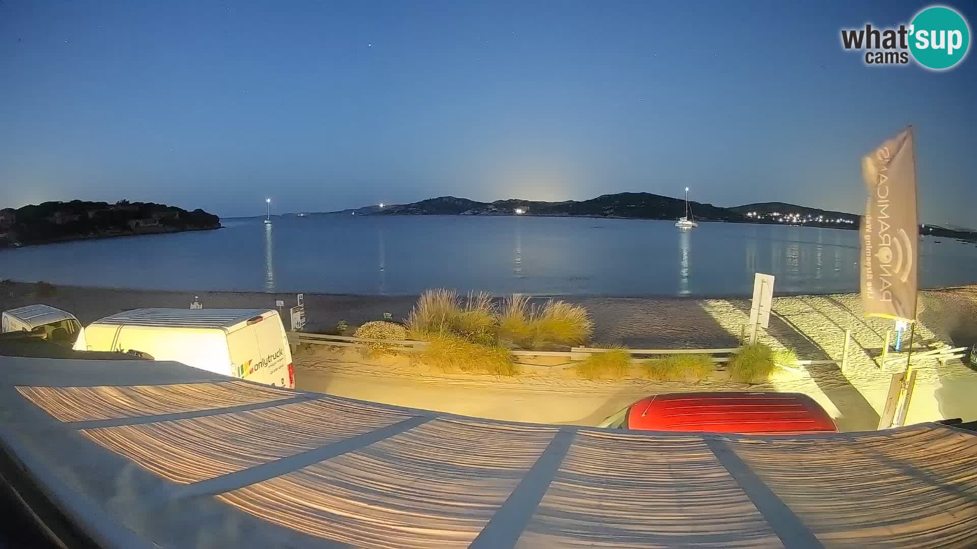 Webcam en direct de planche à voile et de kite surf à Porto Pollo – Sardaigne – Italie