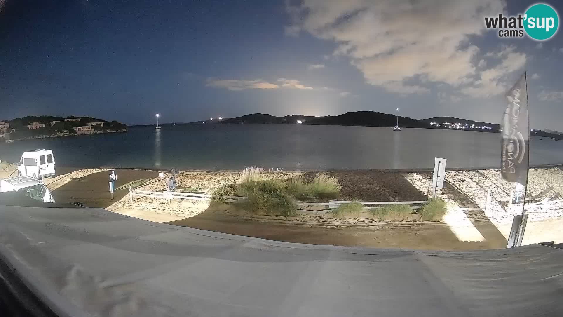 Webcam en direct de planche à voile et de kite surf à Porto Pollo – Sardaigne – Italie