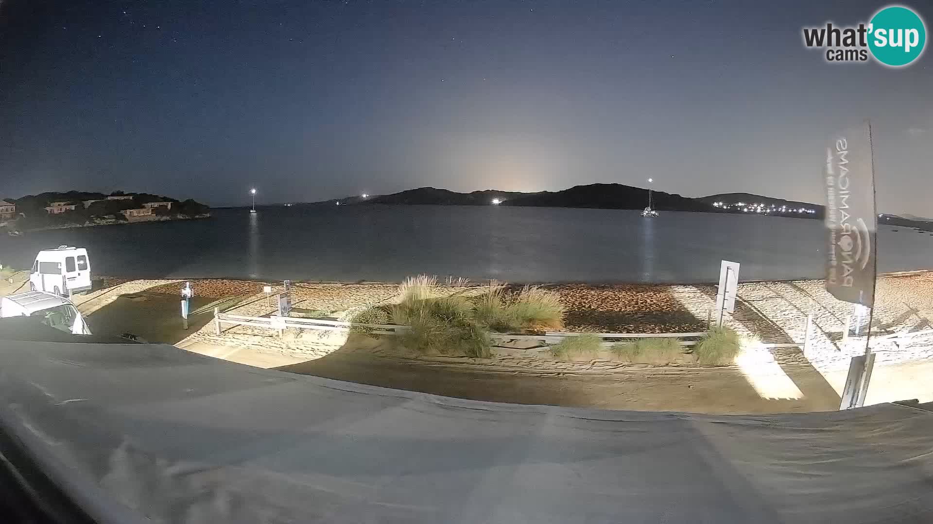Webcam en direct de planche à voile et de kite surf à Porto Pollo – Sardaigne – Italie
